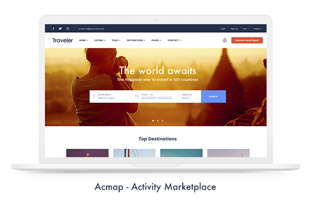 Travel Booking WordPress Theme - 8