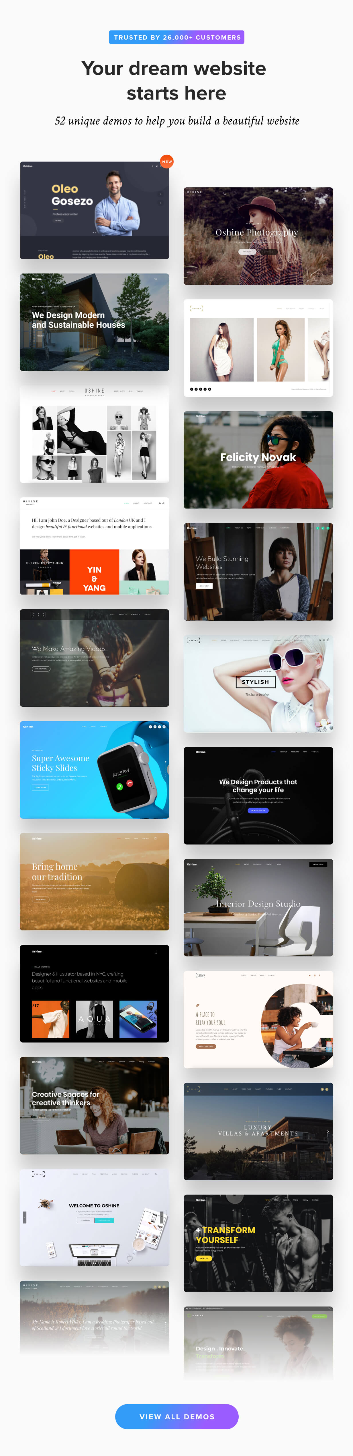 Oshine - Best Creative theme for WordPress