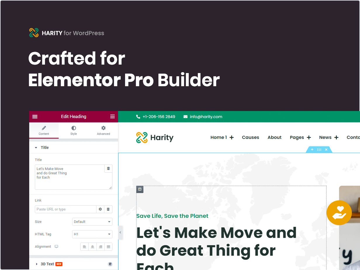 Crafted for Elementor Builder