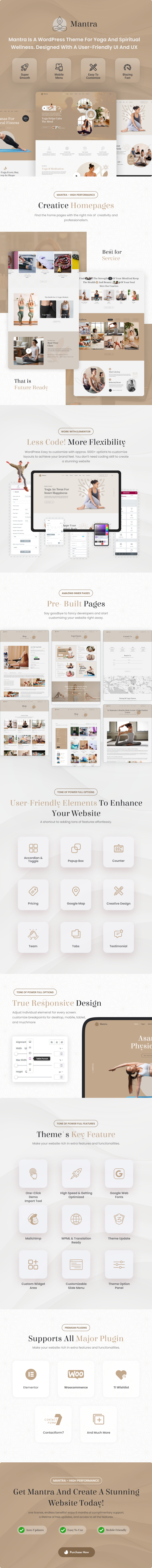 Mantra - Yoga Fitness WordPress Theme - 1