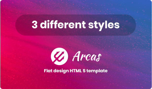 Arcas - Flat design html5 Theme