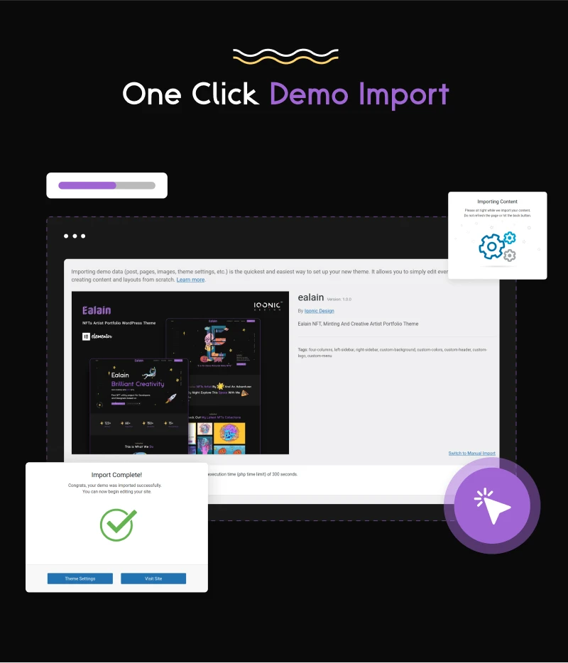 Ealain | Digital Artist Portfolio WordPress Theme + Figma - 16