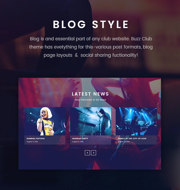 night club wordpress theme