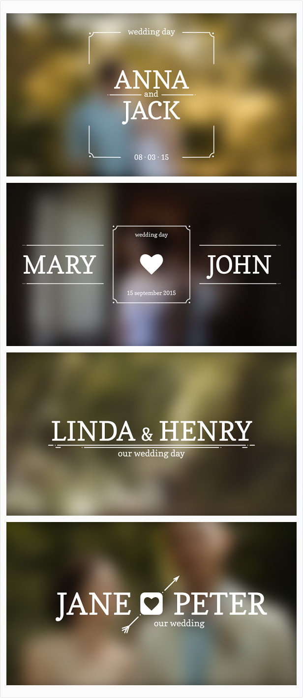 Wedding Titles - 1