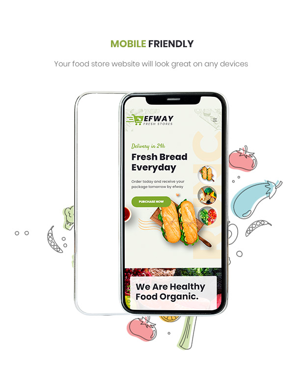 Food Online WordPress Theme Mobile Friendly