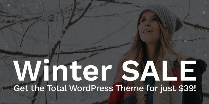 Total WordPress Theme Winter Sale