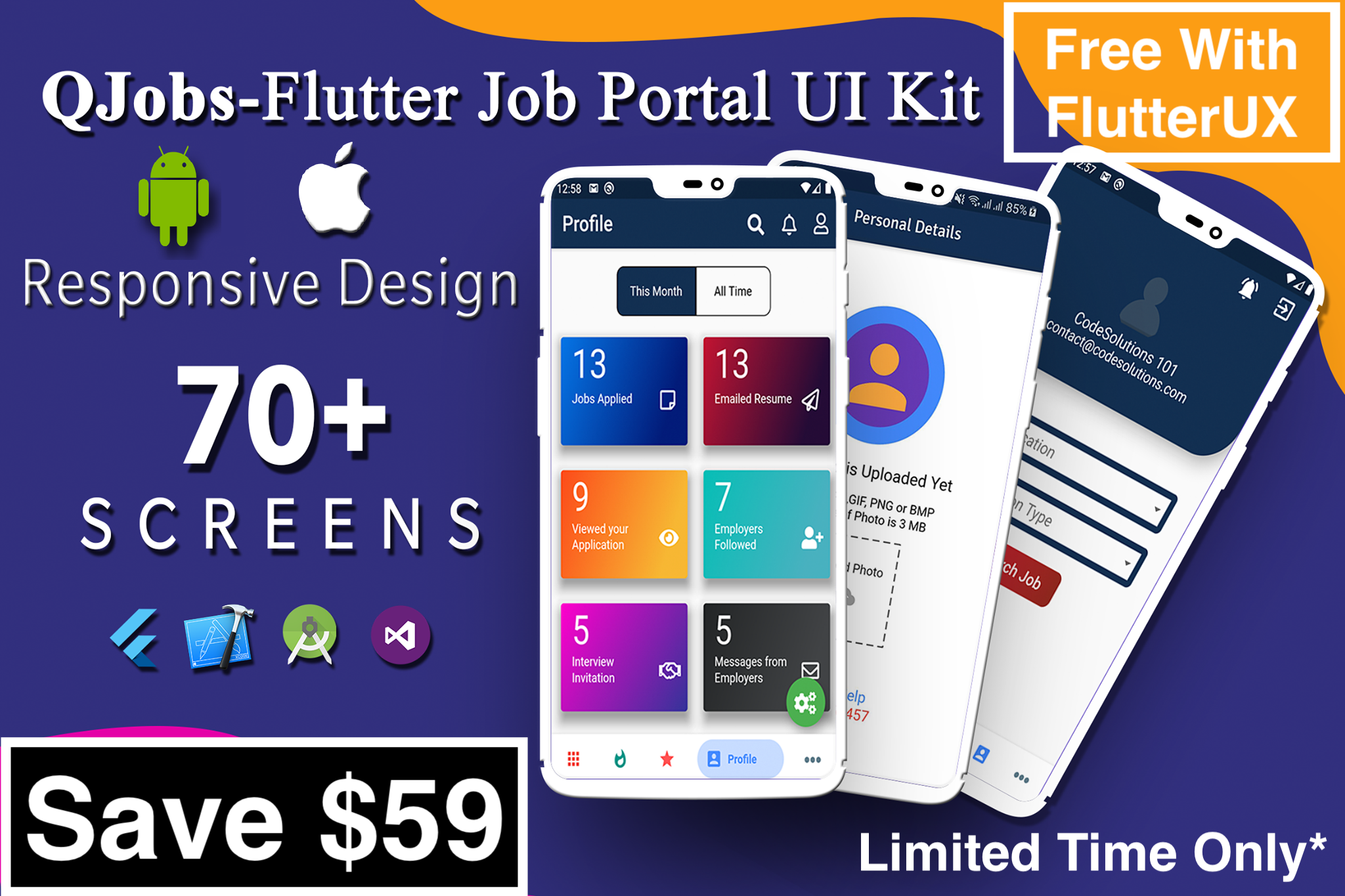 FlutterUX-Best Flutter UI Templates by codesolutions101 | CodeCanyon