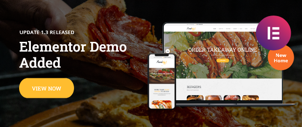 Fooddy New Elementor Homepage