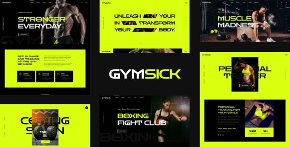 Gymsick - Fitness and Gym WordPress Theme