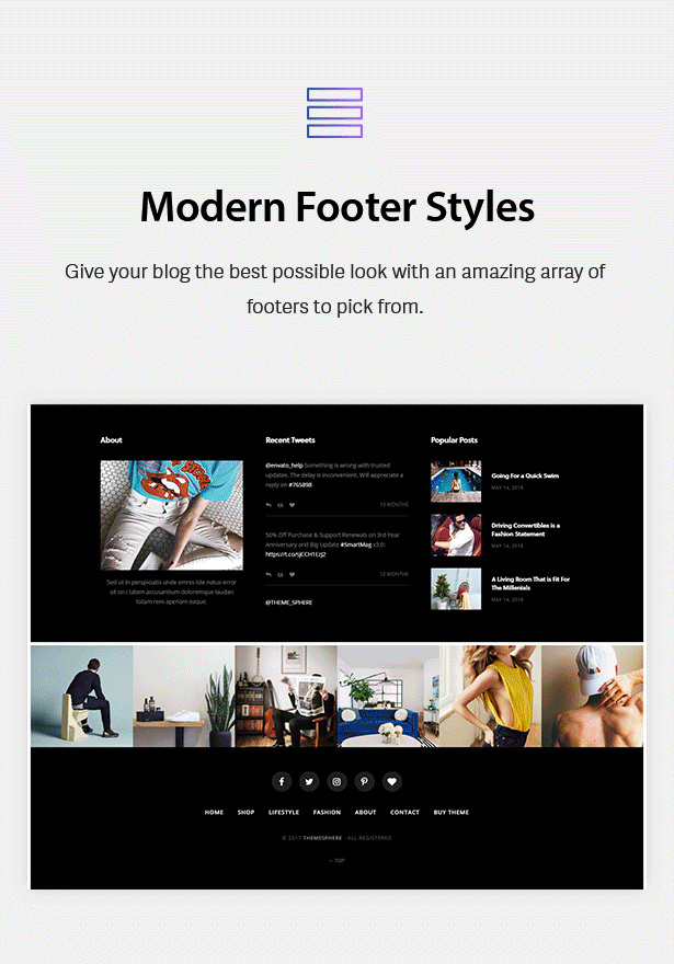 Modern Footer Styles