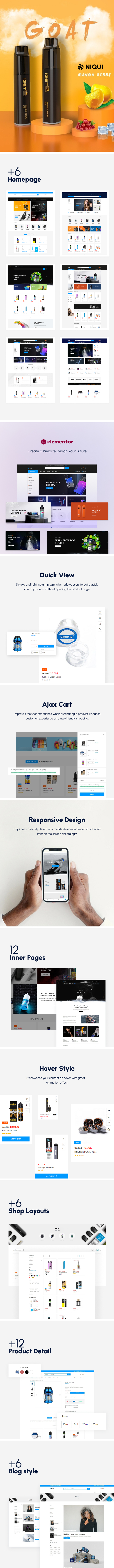 Niqui – Vape Store WooCommerce Theme - 1