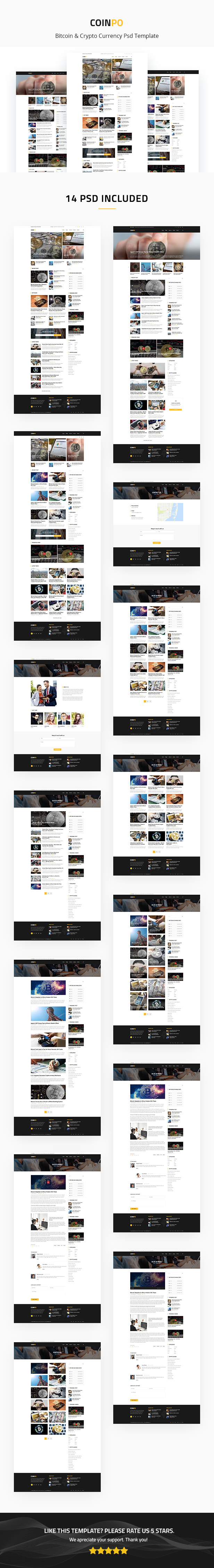 Coinpo | Bitcoin & Crypto Currency PSD Template - 1