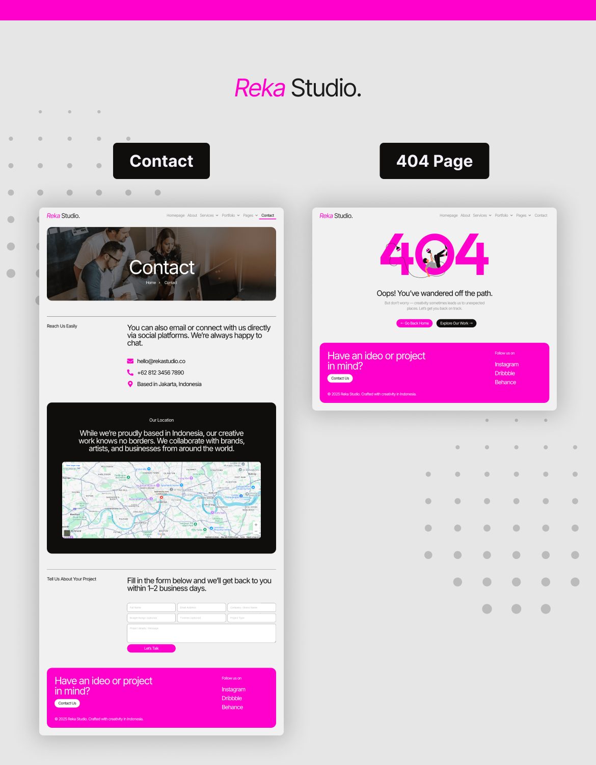 RekaStudio - Design Agency and Portfolio Elementor Pro Template Kit - 6
