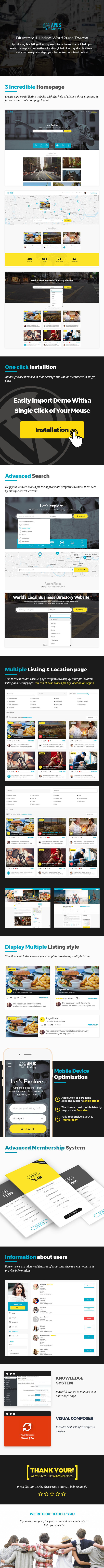 ApusListing - Directory Listing WordPress Theme - 1