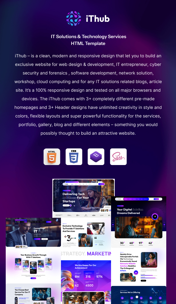 IThub || IT Solutions & Technology Services HTML5 Template - 1