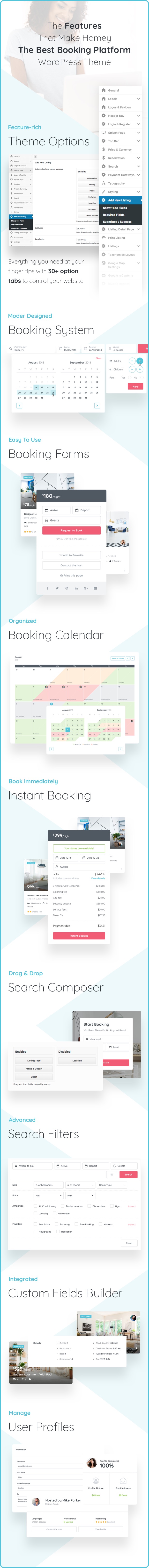 Homey - Booking and Rentals WordPress Theme - 7