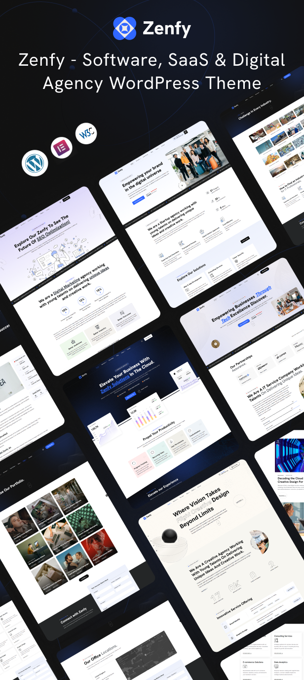 Zenfy - Software, SaaS & Digital Agency WordPress Theme