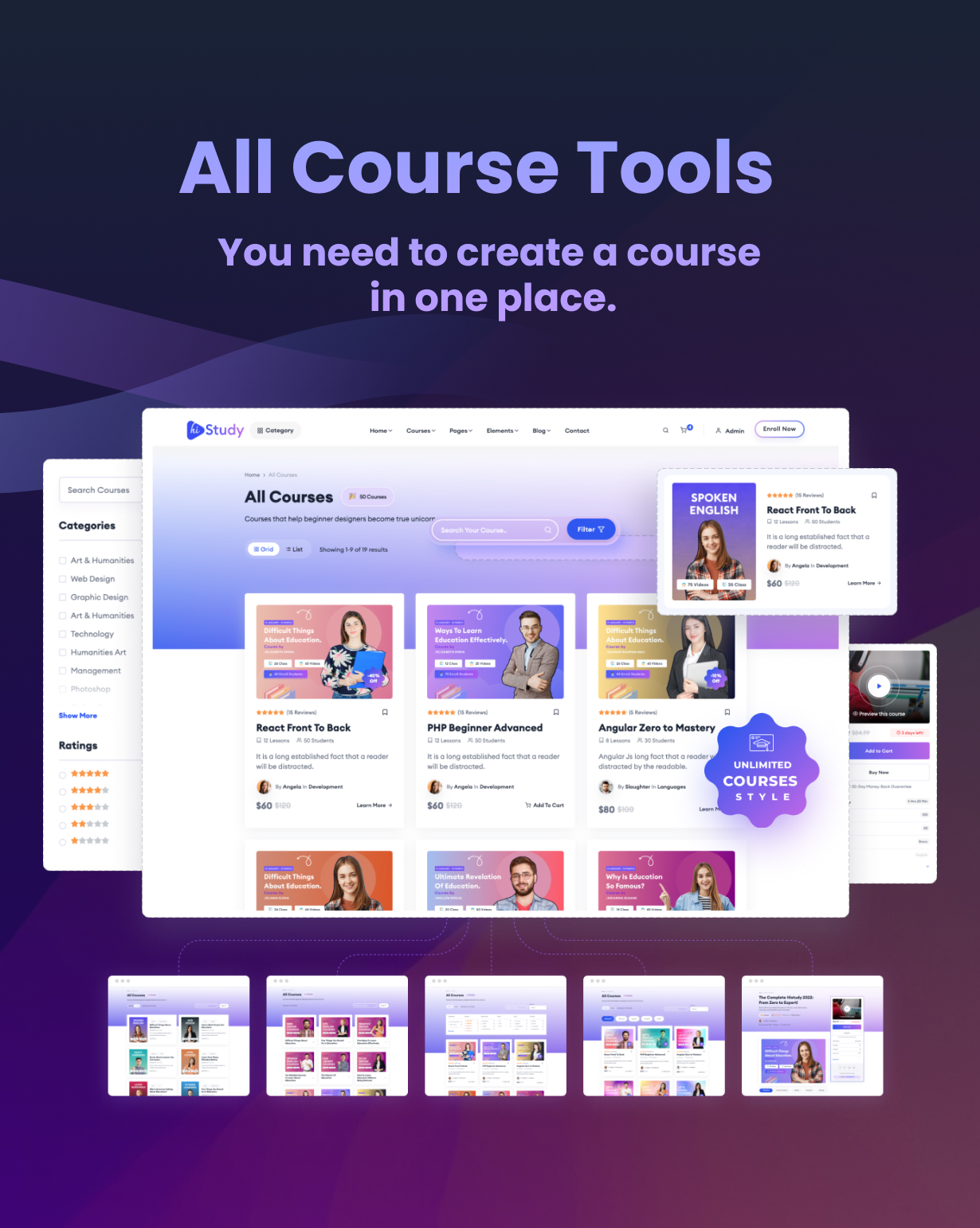 HiStudy - Online Courses & Education WordPress Theme - 16