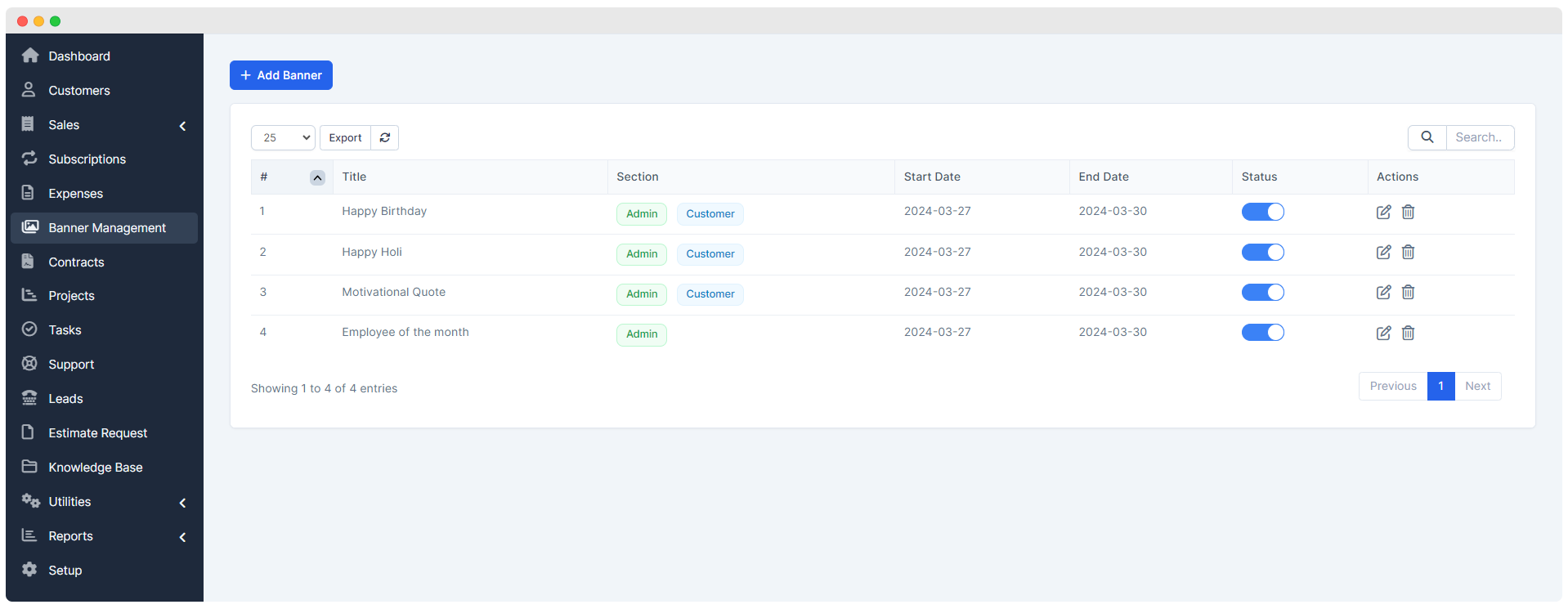 BannerCraft - Dynamic Banner Management & News Ticker Module for Perfex CRM - 6