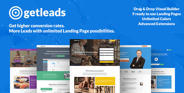 Getleads  High-Performance Landing Page WordPress Theme - Marketing Corporate