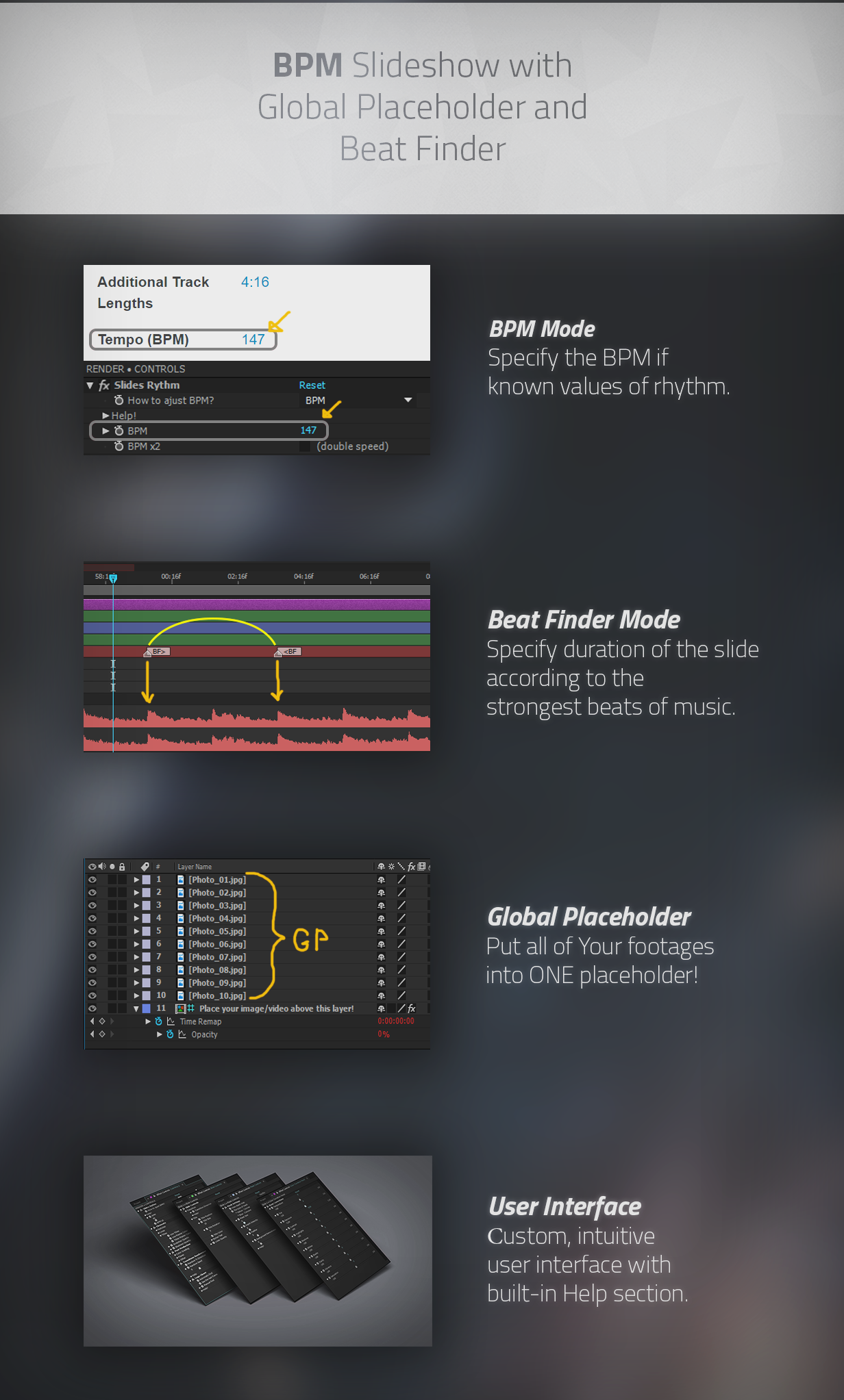 Clean Parallax BPM Slideshow - 3