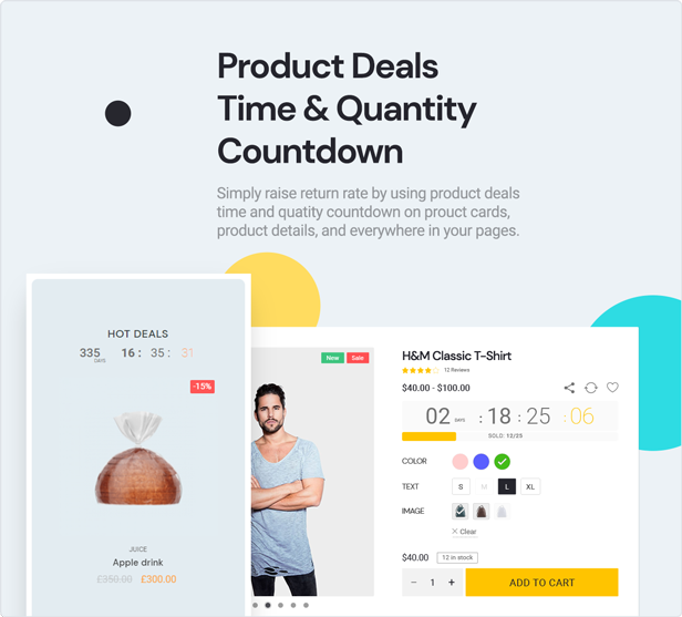 teta - WooCommerce WordPress Theme -Product deals and Quantity Count Down