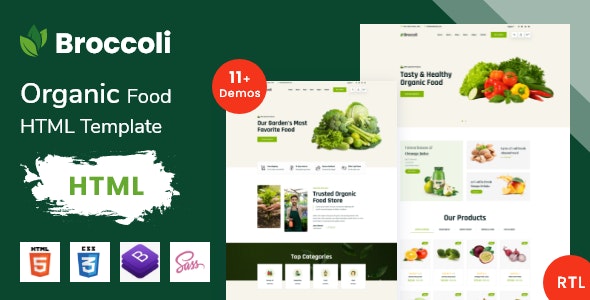 Broccoli - Organic Food HTML Template