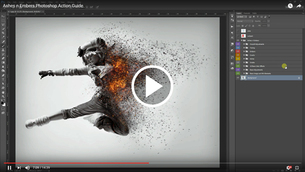 Ashes n Embers Photoshop Action - 1