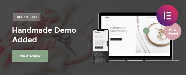 Elementor Handmade Homepage