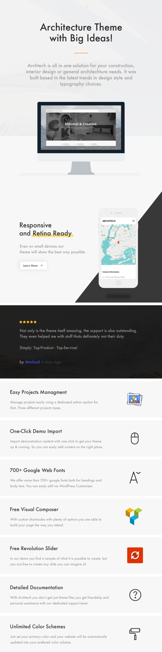 Archtech - A Responsive Architecture WordPress Theme - 1