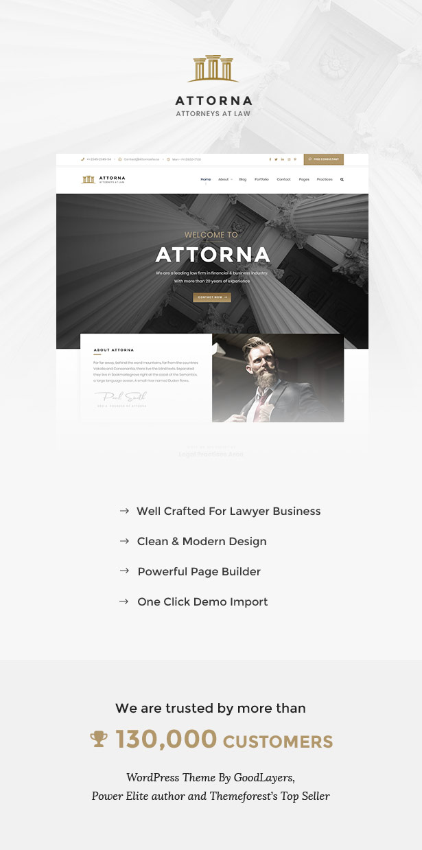 Attorna Law Lawyer Attorney By Goodlayers Themeforest