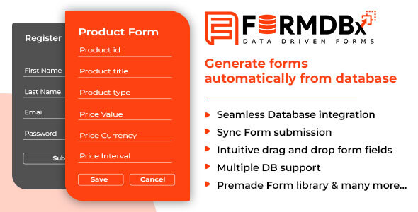FormDBx - Powerful Database Driven Form Generator, WordPress Plugin - CodeCanyon Item for Sale