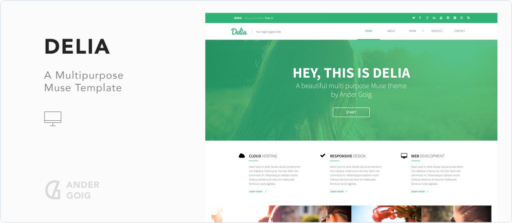 Delia - Multipurpose Muse Template