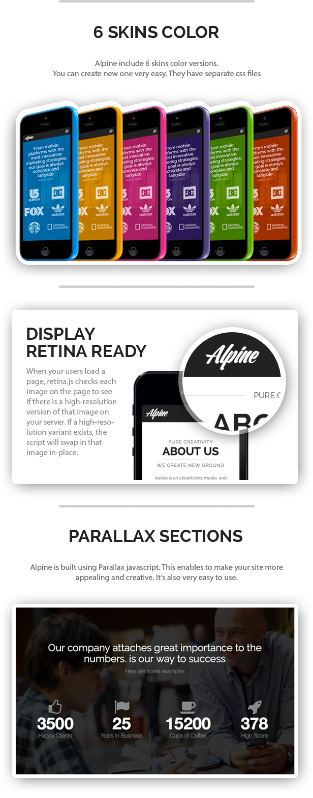 one page color variation