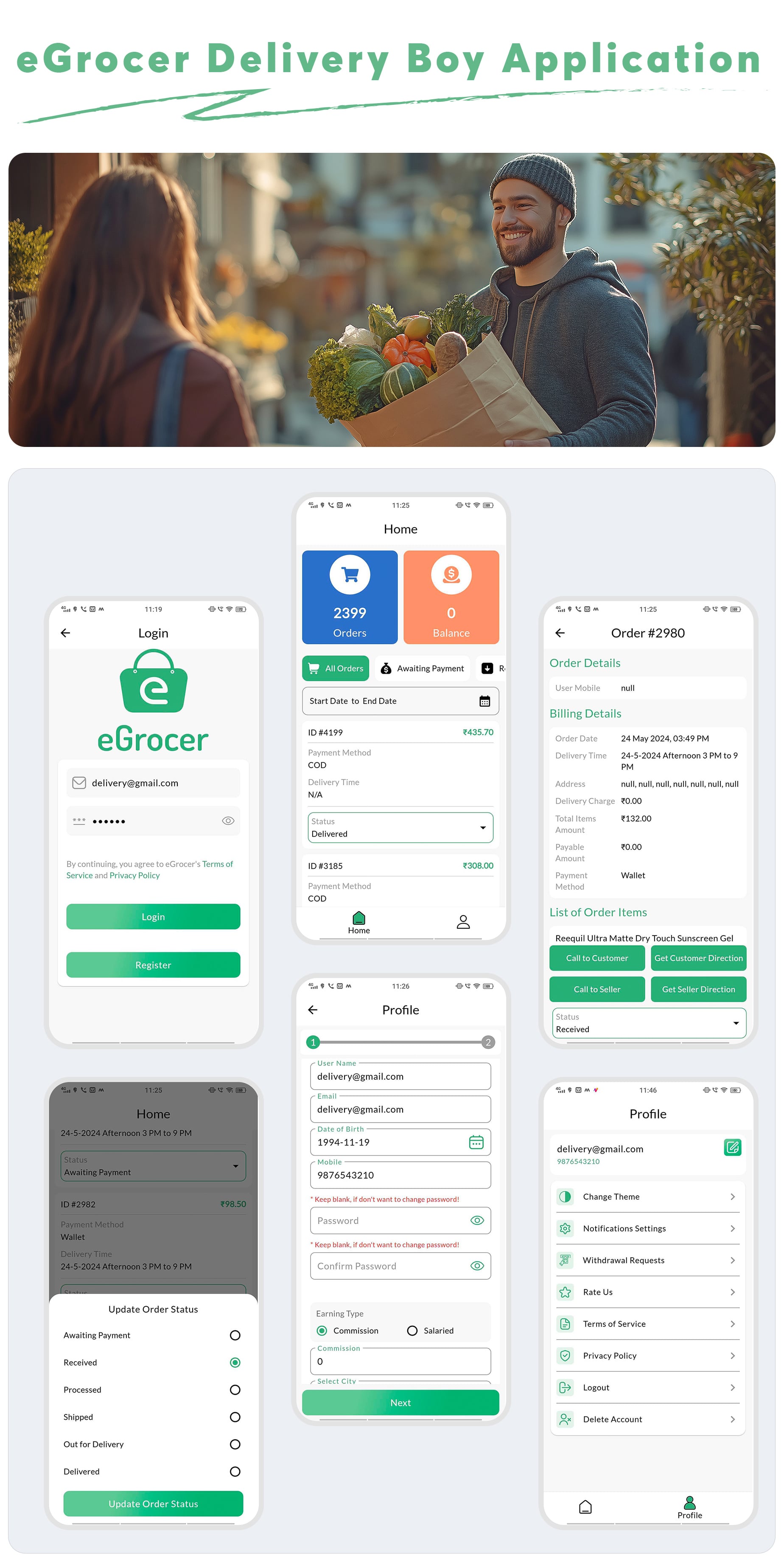 eGrocer - Online Multi Vendor Grocery Store, eCommerce Flutter Full App | Admin Panel | Web Version - 24