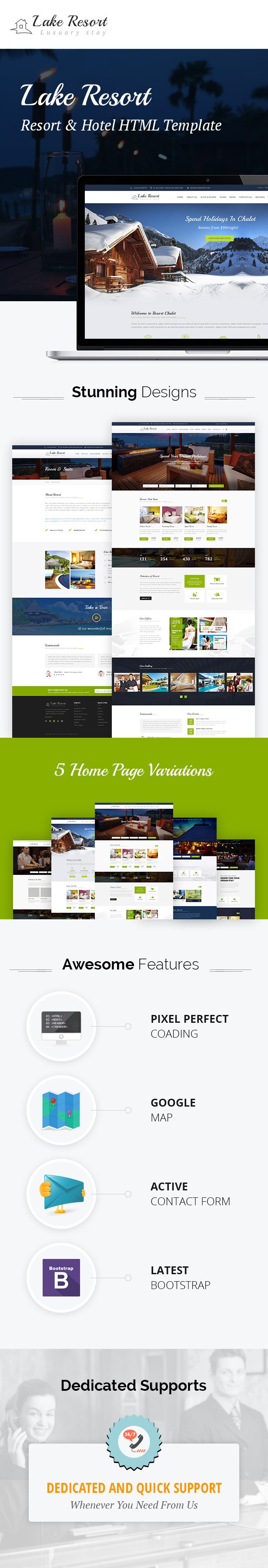 Lakecious : Resort and Hotel HTML Template - 2