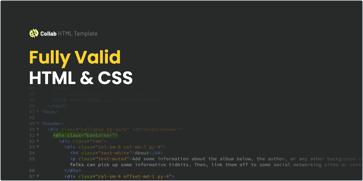 Fully Valid HTML and CSS