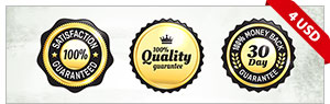 9 Gold And Silver Quality Guarantee Badges