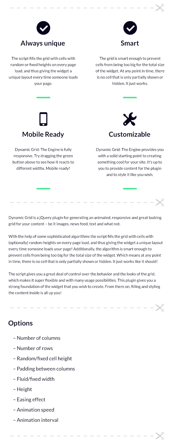 jQuery Dynamic Grid: The Engine - 4