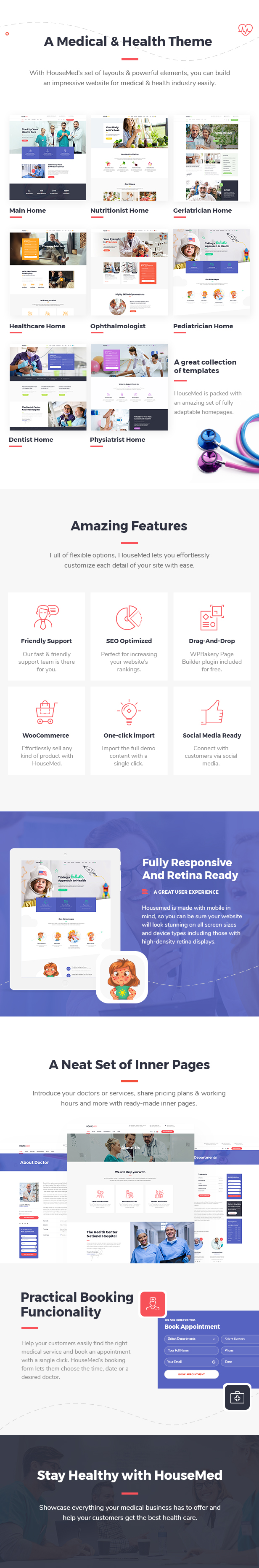 HouseMed -  Medical and Health WordPress Theme - 1