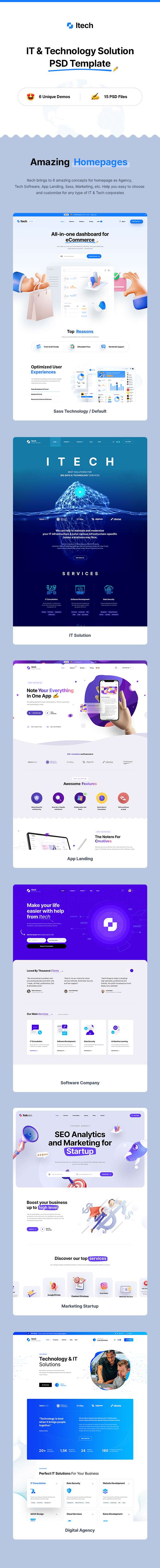 Itech - IT & Technology Solution PSD Template - 8