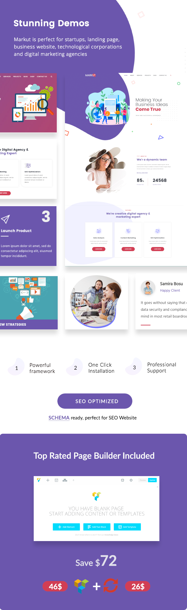 Markut - Digital Marketing & Agency WordPress Theme - 3