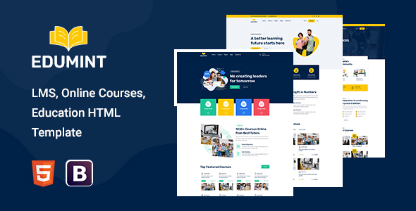 Edumint- education, lms html template