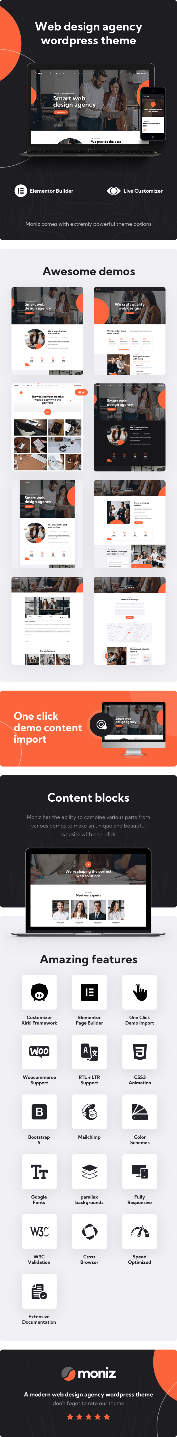 Moniz – WordPress theme from the web design agency – 1