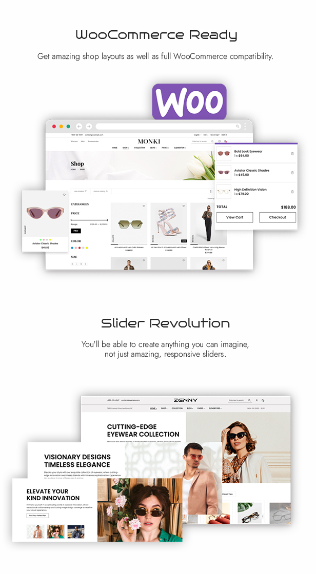 Zenny -  Eyewear & Glasses Elementor WooCommerce WordPress Theme - 4