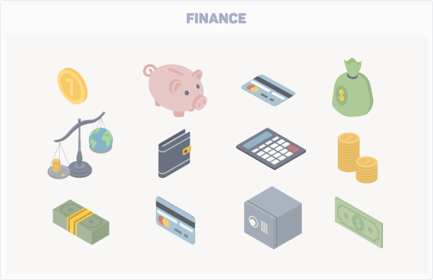 Isometric Icons - 7