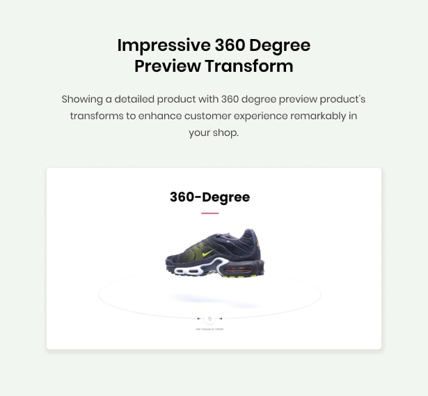 Liftsupply Single Product WordPress Theme 360 degree transforms