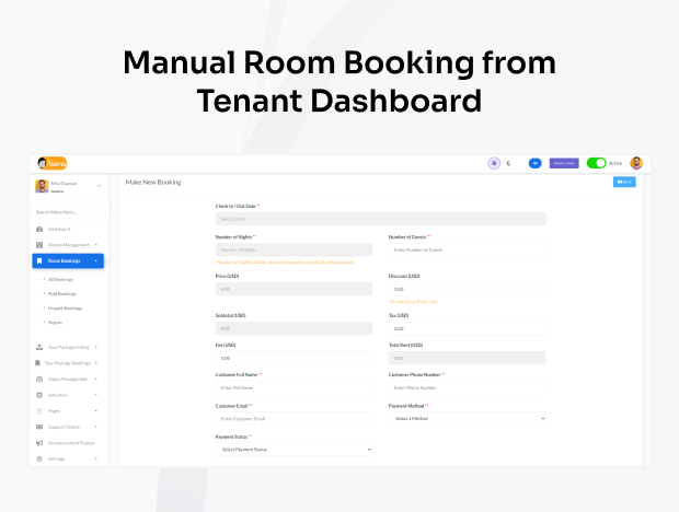 StayGo - Multitenant SAAS for Hotel Booking & Tour Packages (White Label) - 8