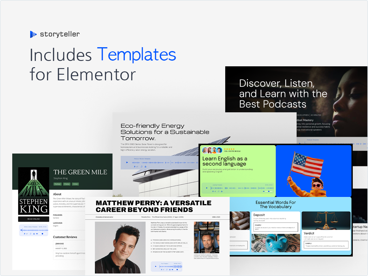 Includes Templates for Elementor