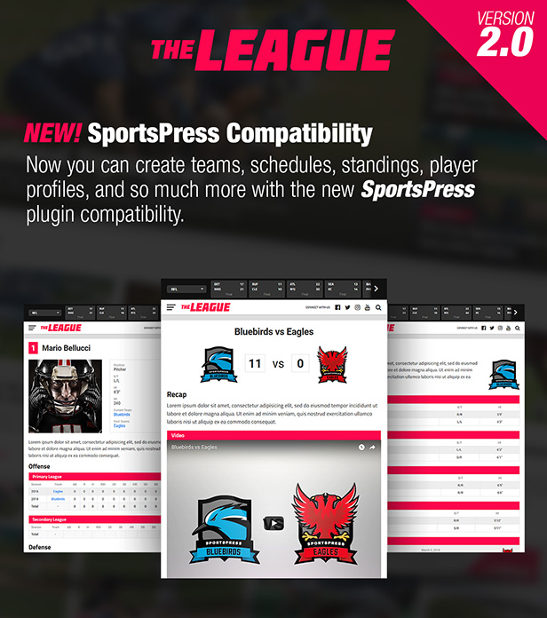 The League - Sports News & Magazine WordPress Theme - 1